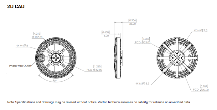 10005 SL Motor 2D CAD Drawing