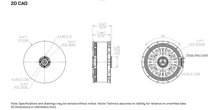 10020 PRO Motor 2D CAD Drawing