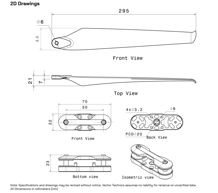2408 PRO Propeller 6mm Mount