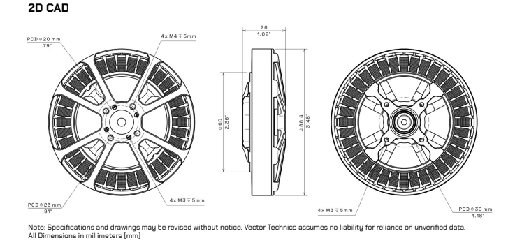 8008 SL Motor 2D CAD Drawing