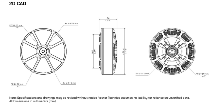 8015 SL Motor 2D CAD Drawing
